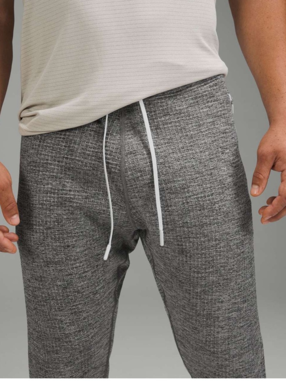 Lululemon Engineered Warmth Merino Wool Jogger Vapor/Gull Grey/Black. Size XL. - Picture 3 of 15
